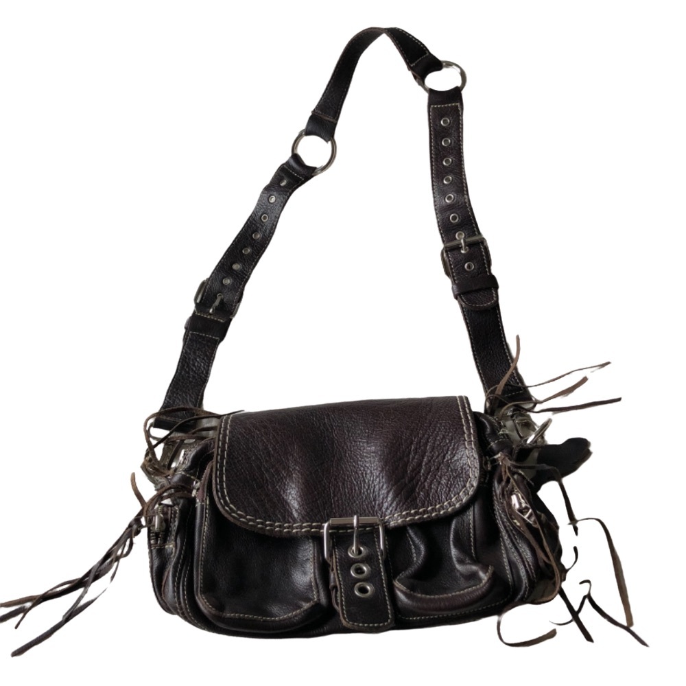 Roots Brown Leather Purse